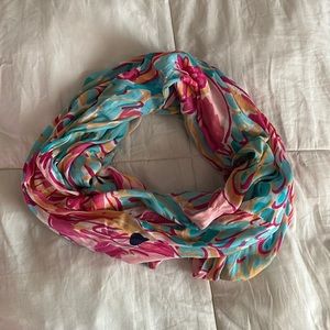 Lilly Pulitzer flamingo, infinity scarf